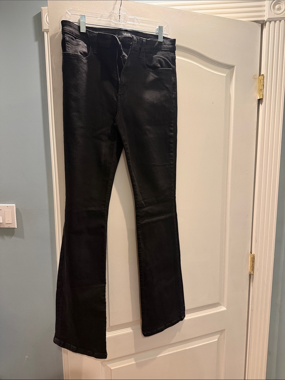 Joe's Jeans Black Flare Wide-Leg Jeans